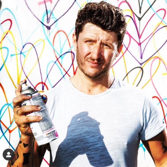 Bag With Bleeding Heart Muralist James Goldcrown Art - Picture 4 of 8